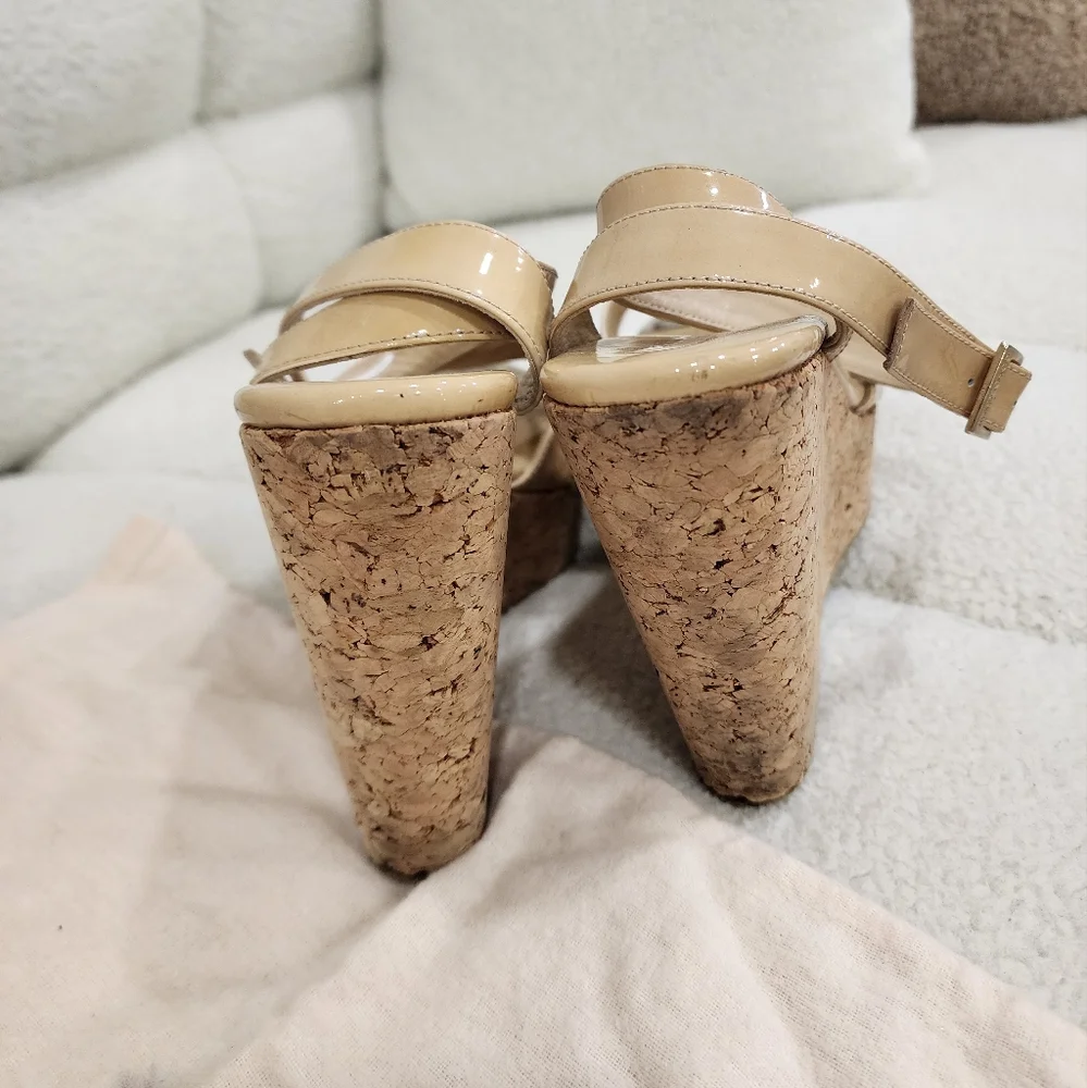 Jimmy Choo Nude Wedges